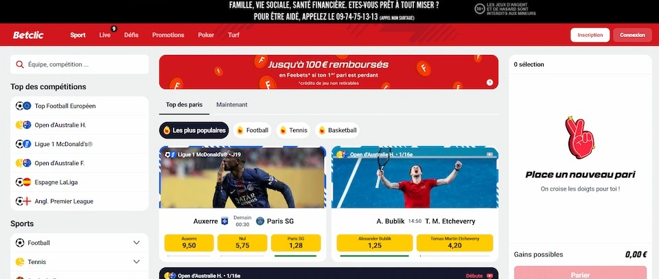 Betclic – Retraits rapides et bonus généreux