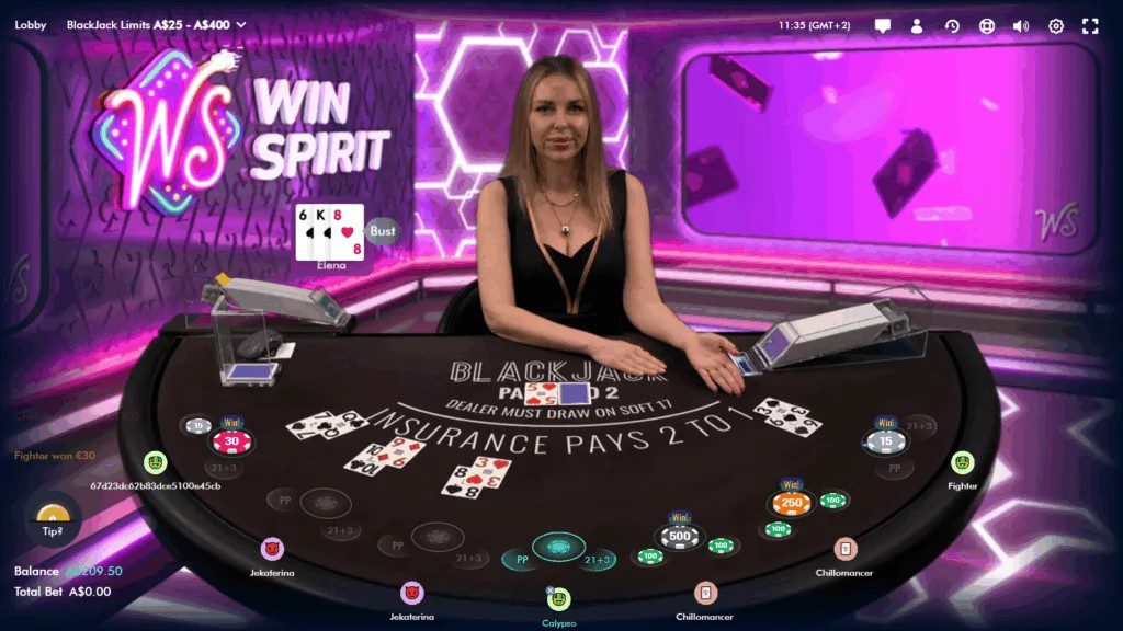 Casino Live WinSpirit : Ambiance Réelle