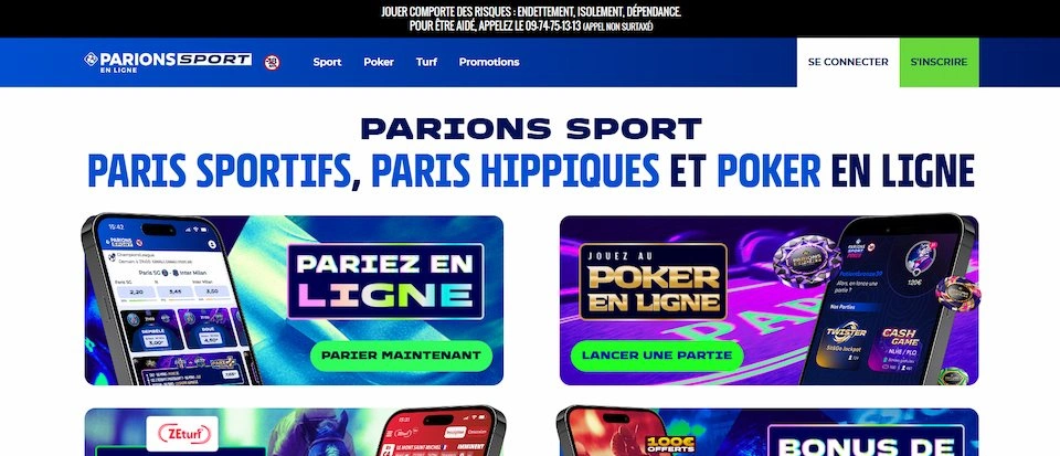 Parions Sport – Idéal pour combiner casino et paris sportifs