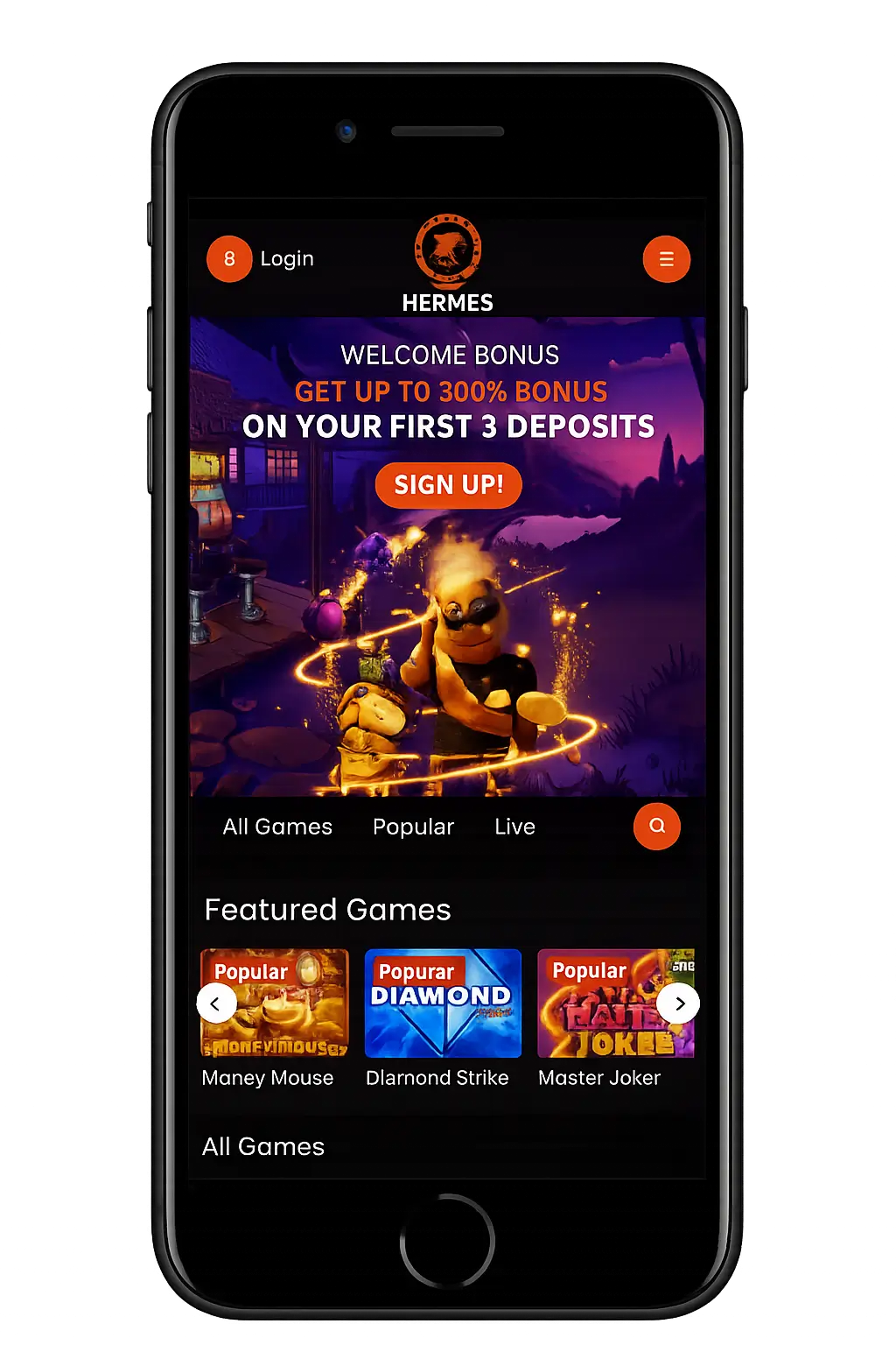 VIP HERMES Casino Mobile App – Luxury on the Go
