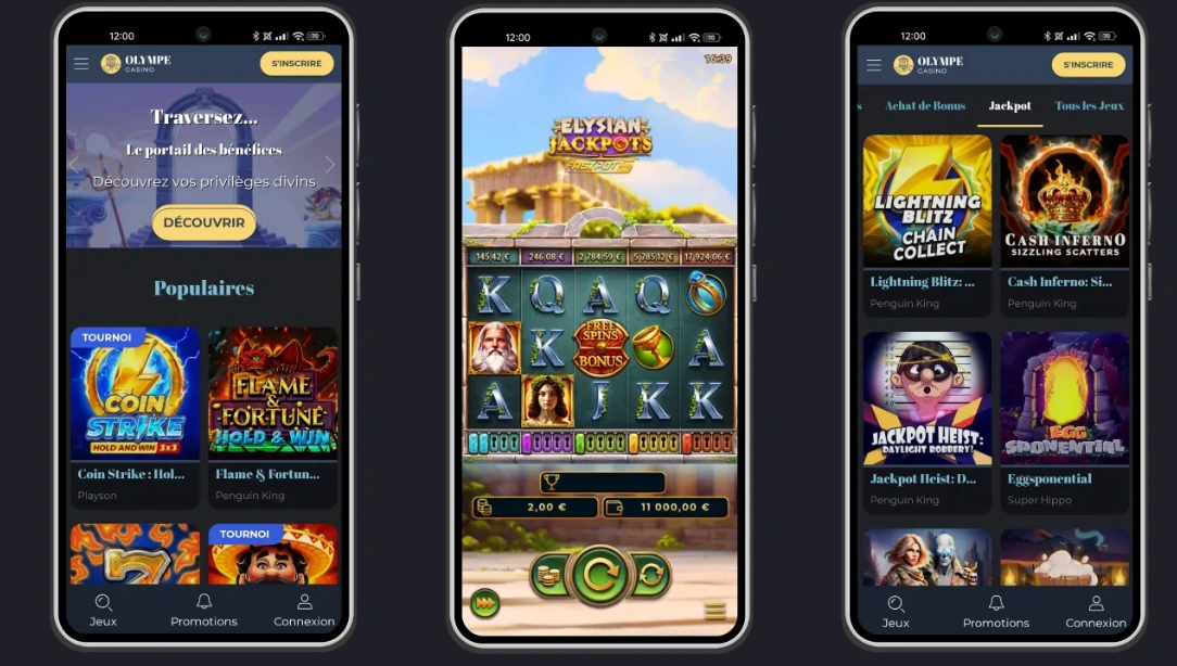 📱 Olympe Casino Application Mobile ou Version Web ?