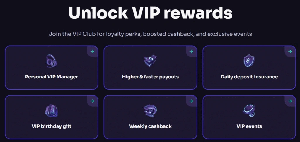 Avantages par niveau VIP