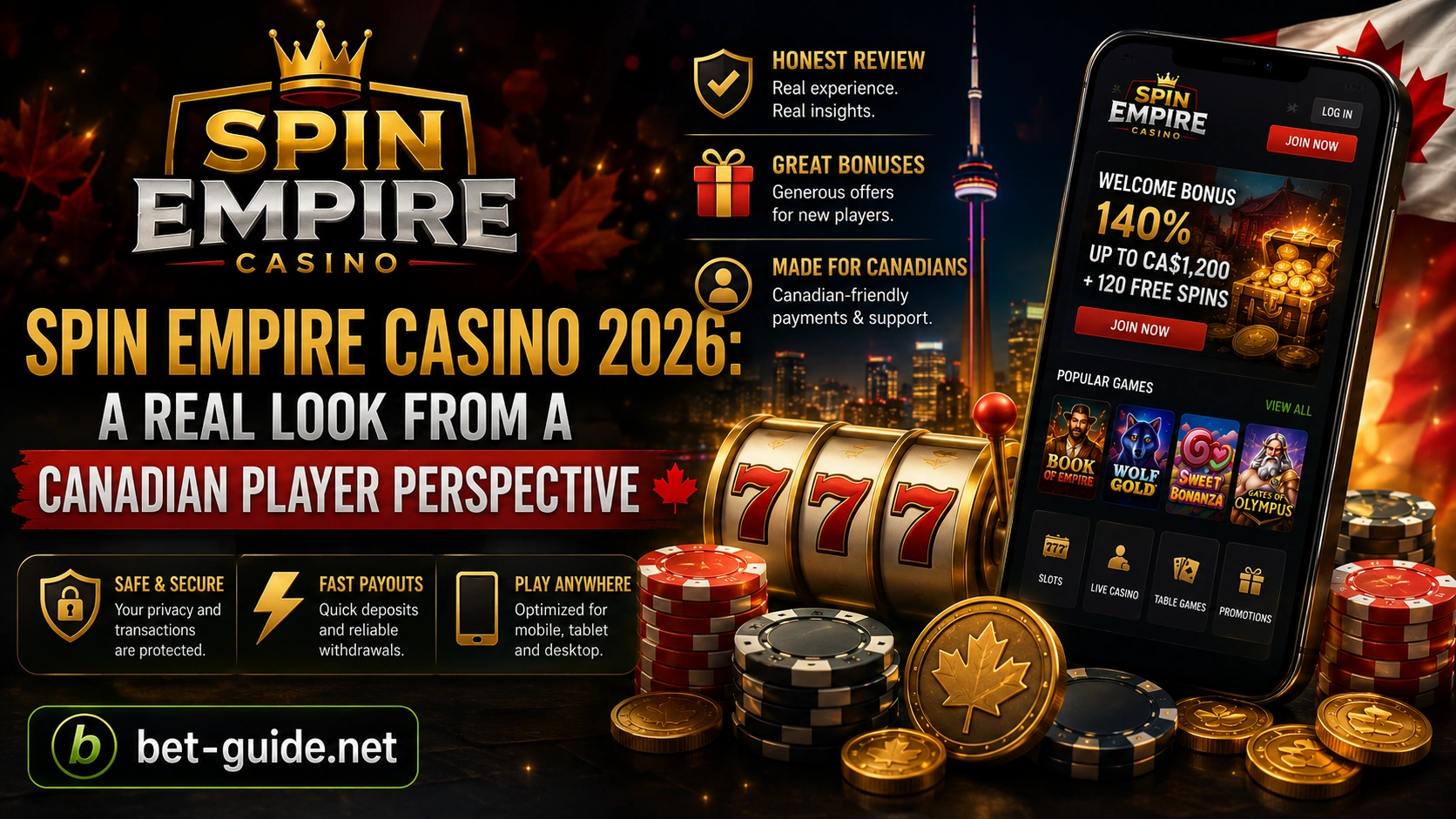 Spin Empire Casino 2026: A Real Look from a Canadian Player Perspective