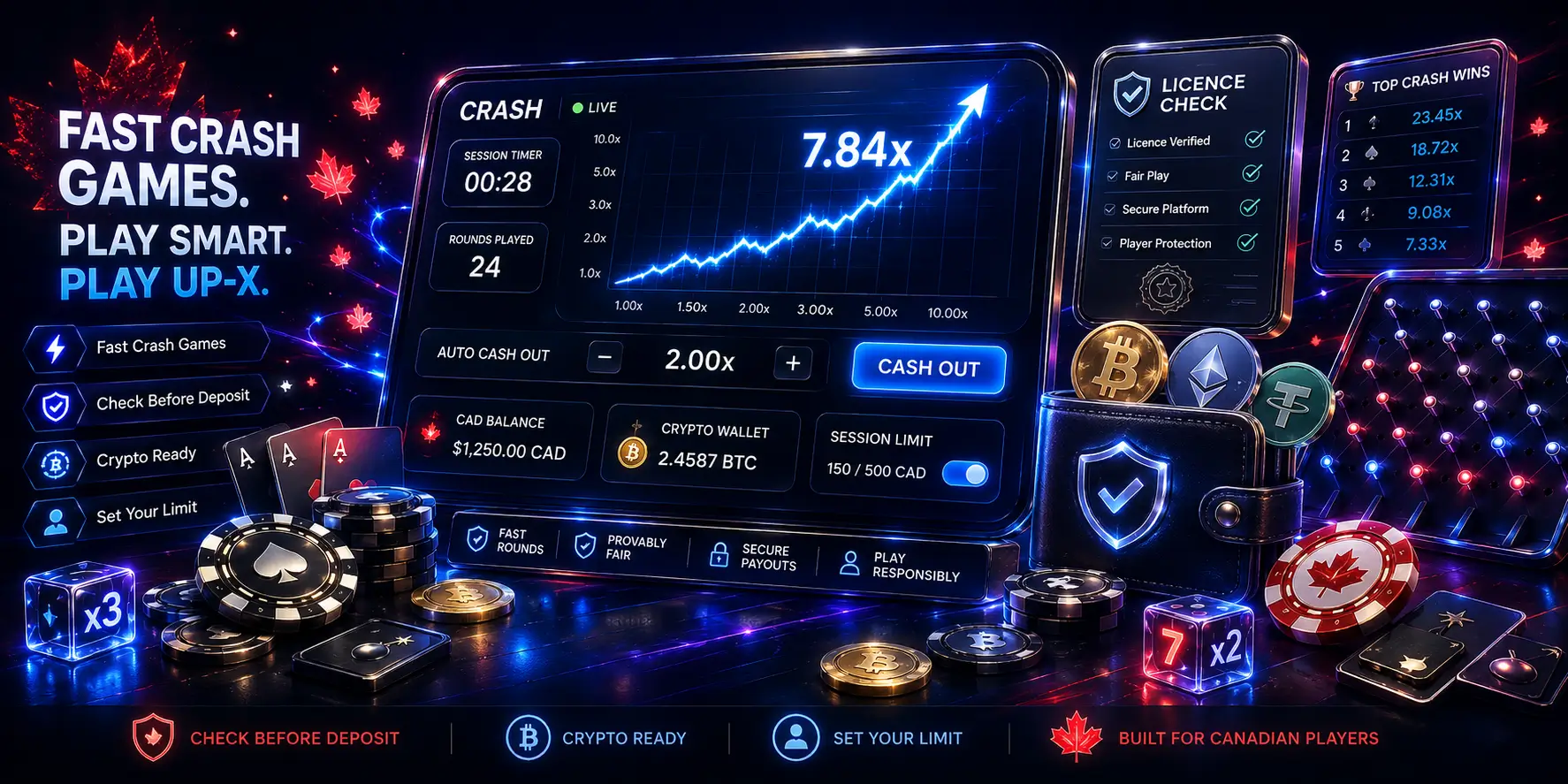 UP-X Casino Review Canada