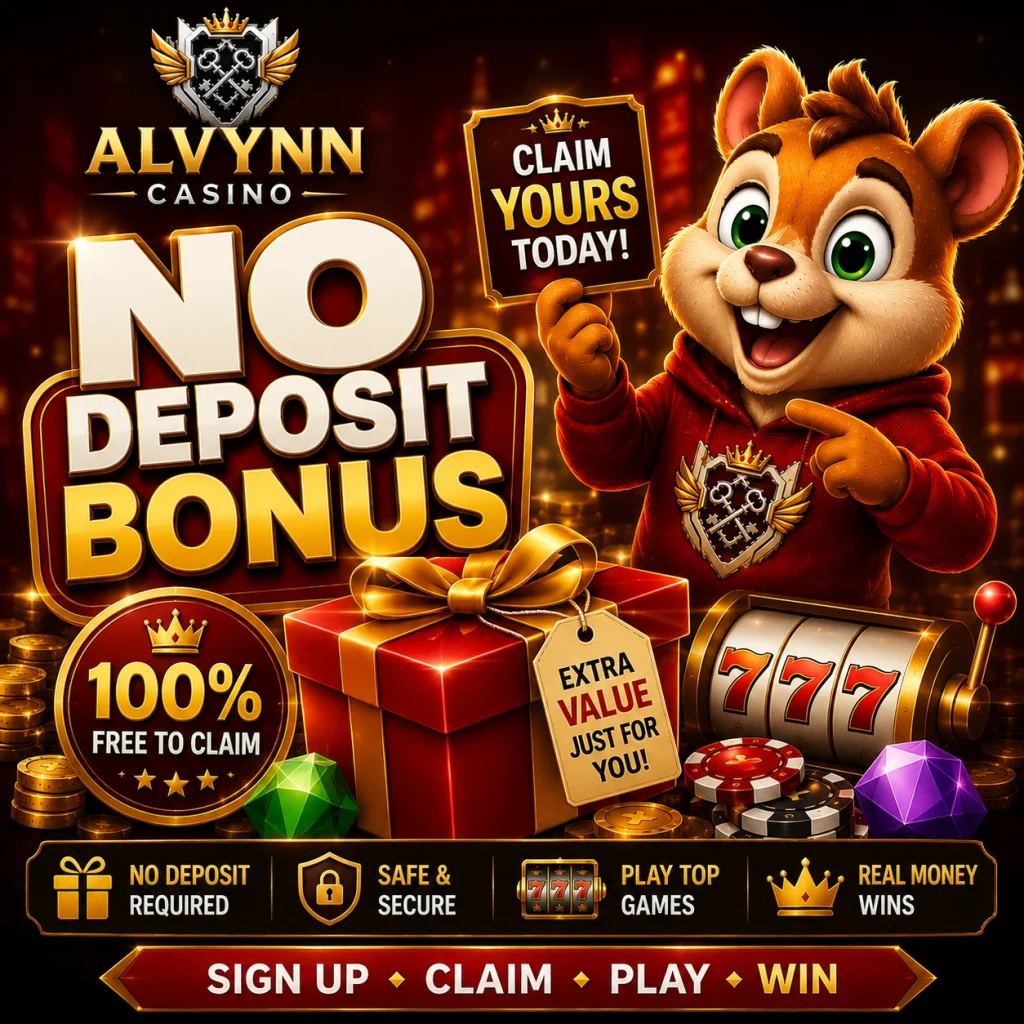 Alvynn Casino No Deposit Bonus